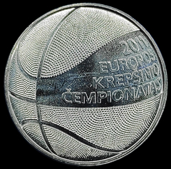 51 - Lituânia 1 litas, 2011 (Campeonato Europeu de Basquete) - comprar online