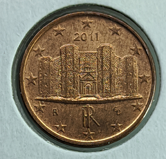 1302 - Itália 1 cêntimo de euro, 2011