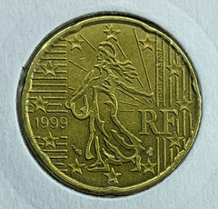 1369 - França 20 cêntimos de euro, 1999