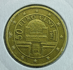 1387 - Áustria 50 cêntimos de euro, 2002
