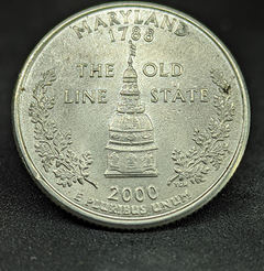 198 - Estados Unidos da América ¼ dólar, 2000 P - Estado de Maryland