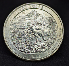 199 - Estados Unidos da América ¼ dólar, 2011 P - Parque Nacional de Glaciar