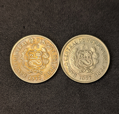 216 - Duas moedas do Peru - comprar online