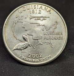 231 - Estados Unidos da América ¼ dólar, 2002 D - Louisiana