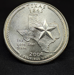 254 - Estados Unidos da América ¼ dólar, 2004 D - Texas