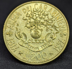 1638 - Itália 200 liras, 1994 - 180º Aniversário - Carabineri