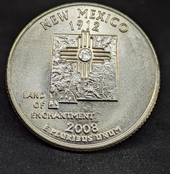 295 - Estados Unidos da América ¼ dólar, 2008 D