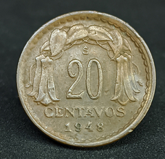 408 - Chile 20 centavos, 1948
