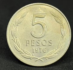 453 - Chile 5 pesos, 1976