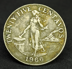 499 - Filipinas 25 centavos, 1966