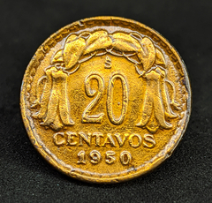 533 - Chile 20 centavos, 1950