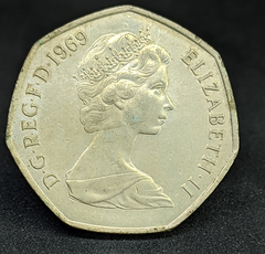 545 - Reino Unido 50 pence novo, 1969 - comprar online