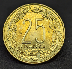 664 - África Central 25 francos, 2003