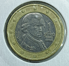 782 - Áustria 1 euro, 2009 - Bimetálica