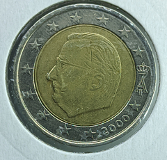 792 - Bélgica 2 euro, 2000 - Bimetálica
