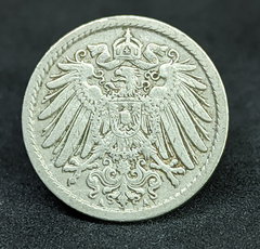 787 - Alemanha 5 pfennig, 1907 Cunhagem "A" - Berlin - comprar online