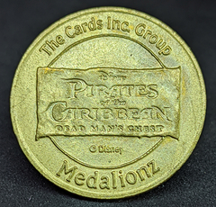 1232 - Medalhas do filme Piratas do Caribe - Caveira pirata - comprar online