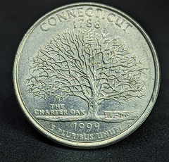 1403 - Estados Unidos ¼ dólar, 1999 P - Connecticut