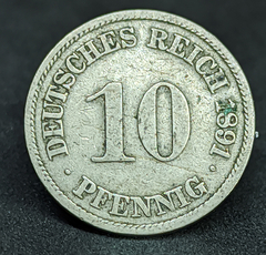 1836 - Alemanha 10 pfennig 1891 A Berlin