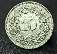 2663 - Suíça 10 rappen, 1962