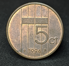 691 - 691 - Países baixos - Holanda - 5 cêntimos, 1994