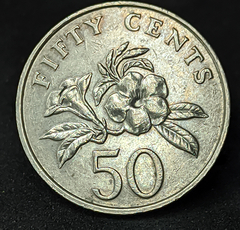 1111 - Singapura 50 cêntimos, 1987