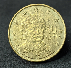 1294 - Grécia 10 cêntimos de euro, 2009