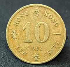 1742 - Hong Kong 10 cêntimos, 1982