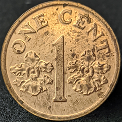 897 - Singapura 1 cêntimo, 1994