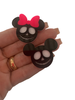 MICKEY e MINNIE HALLOWEEN (4CM) - DUPLA