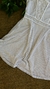 Vestido Renda Branca com Forro em Nude - comprar online