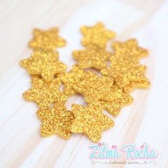 Estrelas em EVA com Glitter - Escolha o Tamanho