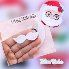 Bigode Papai Noel - 5 cm de comprimento