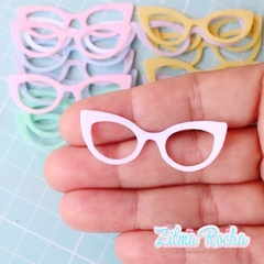 Mini Óculos Tons Pastéis - 5 cm - 30 Unidades