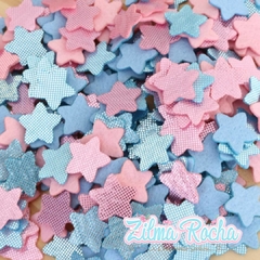 Estrelas em Feltro com Brilho Cute com 1,5 cm - comprar online