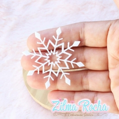 Flocos de Neve Luxo - 5 cm com 15 unidades