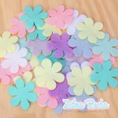 Flores Cute - 3 cm - Coloridas - 30 Unidades - comprar online