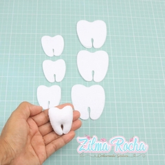 Recorte de dente em feltro - Escolha o tamanho