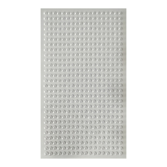 Cartela Pedra Adesiva Meia Pérola 4mm Branco - comprar online