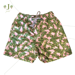 Beach Shorts Adulto Folhas Bananeira