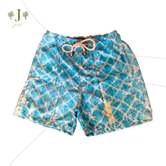 Beach Shorts Adulto Rede Azul