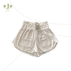 Shorts Elastico Adulto Off White - Joie Petit