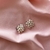 Aros Boton Cristal (perlas de rio) - comprar online