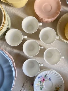 Royal Doulton 6 pocillos de café con plato porcelana inglesa patron Arcadia - tienda online