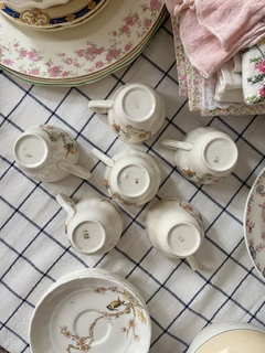 Pocillo de cafe con plato Grindley Marlborough - HappyTea! - Vajilla vintage