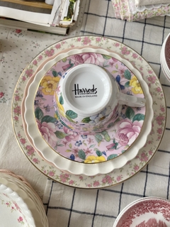 Taza de te porcelana fine bone china Duchess Chelsea Garden Primrose Pink (para Harrods) - comprar online