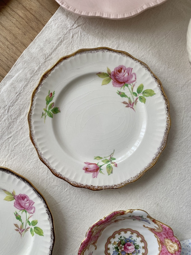 Plato de postre Swinnertons Luxor Vellum (craquel transparente)