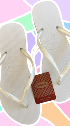 Havaiana Slim Blanca Perlada