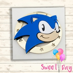Aplique Sonic colorido 8 cm ( 05 peças ) - comprar online