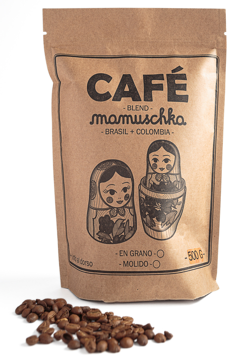 Café Blend en Grano 500 g. ( Doy Pack ) Mamuschka